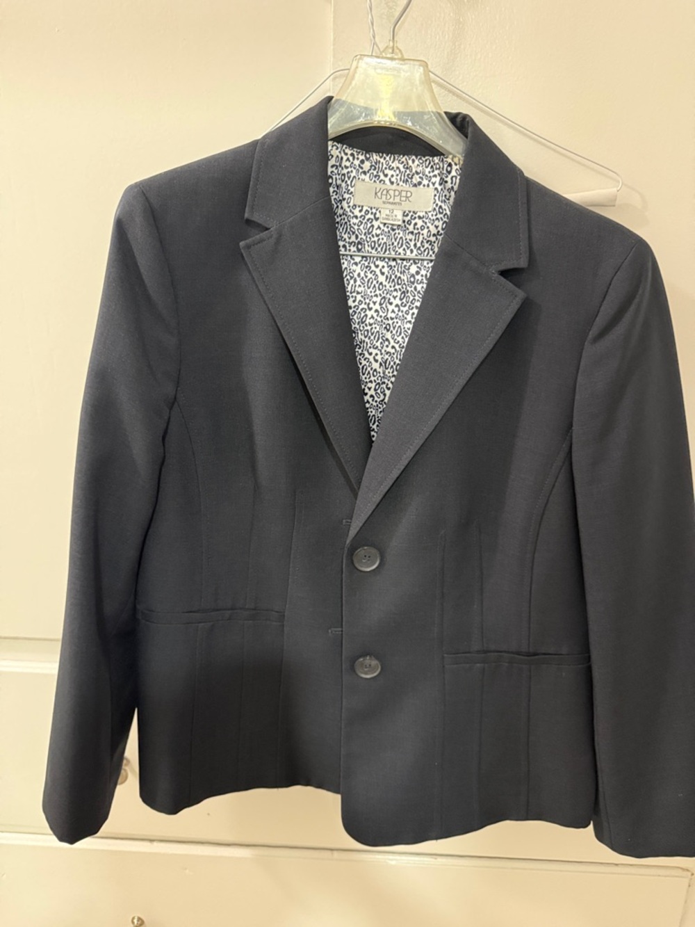 Kasper Navy Blue Women Suit